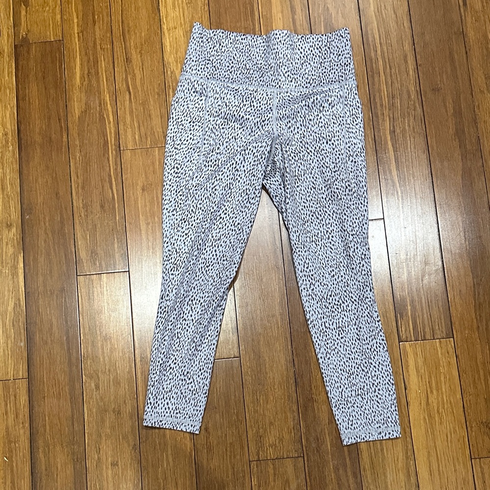 Athleta Black and White Patterned Leggings